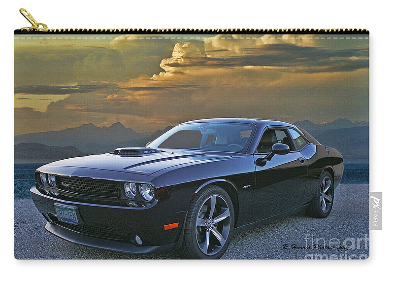  Zip Pouch featuring the photograph Dodge Challenger by Randy Harris