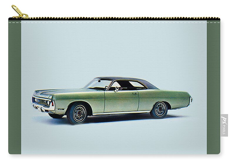 Dodge Polara Zip Pouch featuring the photograph Dodge Polara by Jackie Russo