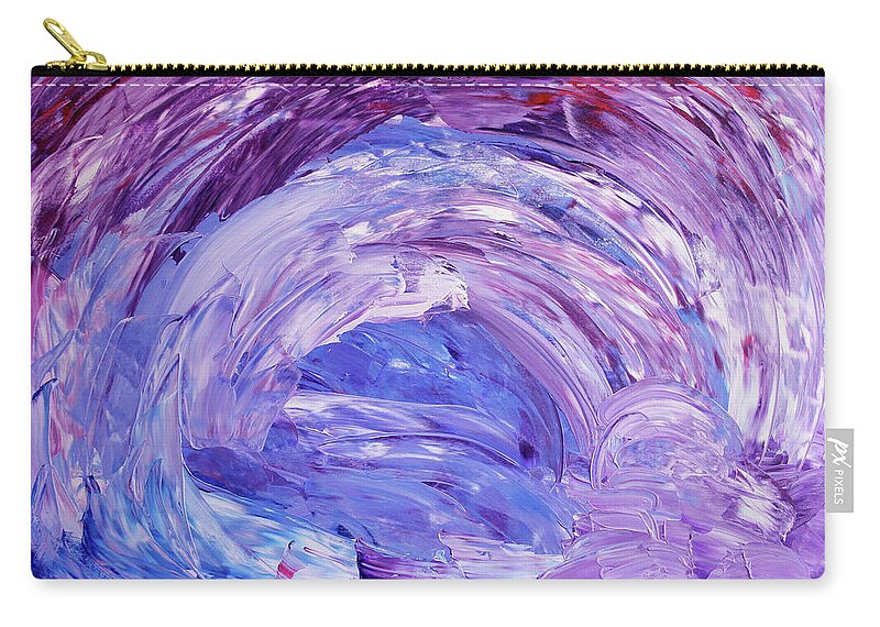 Fusionart Zip Pouch featuring the painting Dolphin by Ralph White