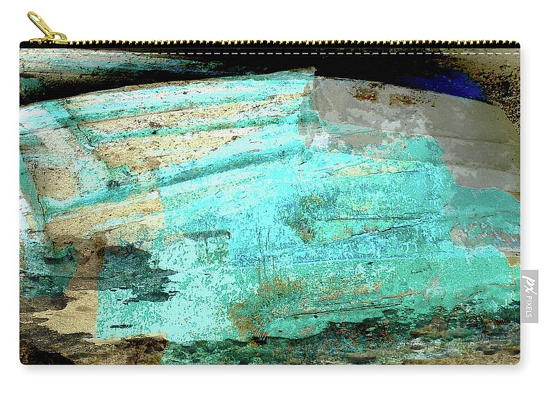  Boat Zip Pouch featuring the photograph Done Fishing by Stephanie Grant