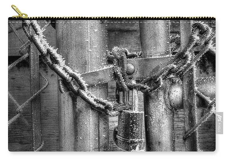 Fence Carry-all Pouch featuring the photograph Don't Fence Me Out by Mike Eingle