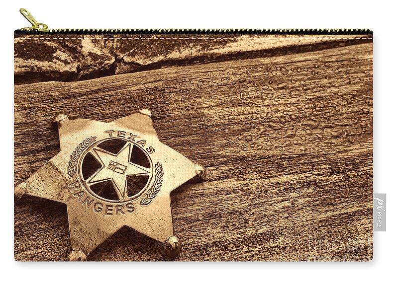 Texas Carry-all Pouch featuring the photograph Don't Mess by American West Legend By Olivier Le Queinec
