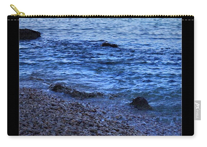  Zip Pouch featuring the photograph Don't Wait for Your Ship to Come In, Swim Out to It by Angela Rath