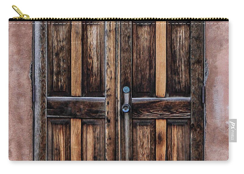 Southwest Zip Pouch featuring the photograph Doors of Santa Fe by Juli Ellen