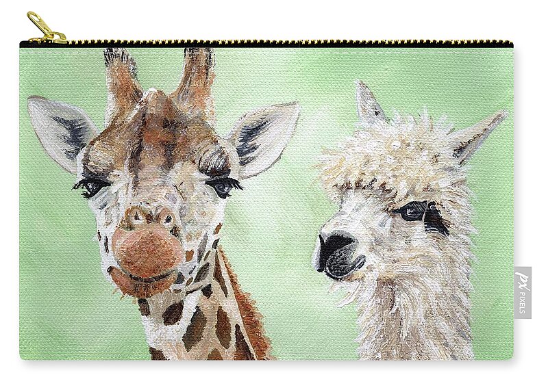 Fine Art Carry-all Pouch featuring the painting Dorothy and Blanche by Annie Troe