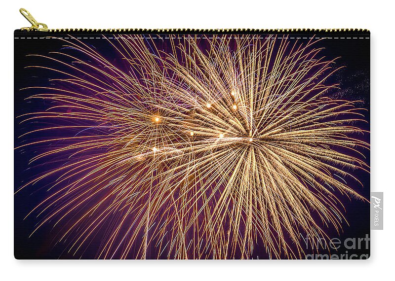 Contemporary Zip Pouch featuring the photograph It Went Boom by Lynn Sprowl