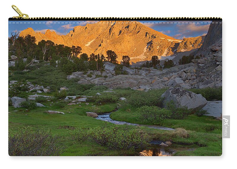 Kearsarge Zip Pouch featuring the photograph Double-headed Mountain by Brian Knott Photography