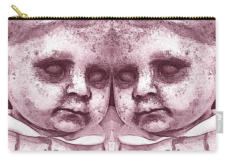Zombie Zip Pouch featuring the photograph Double Trouble Four by Beverly Shelby