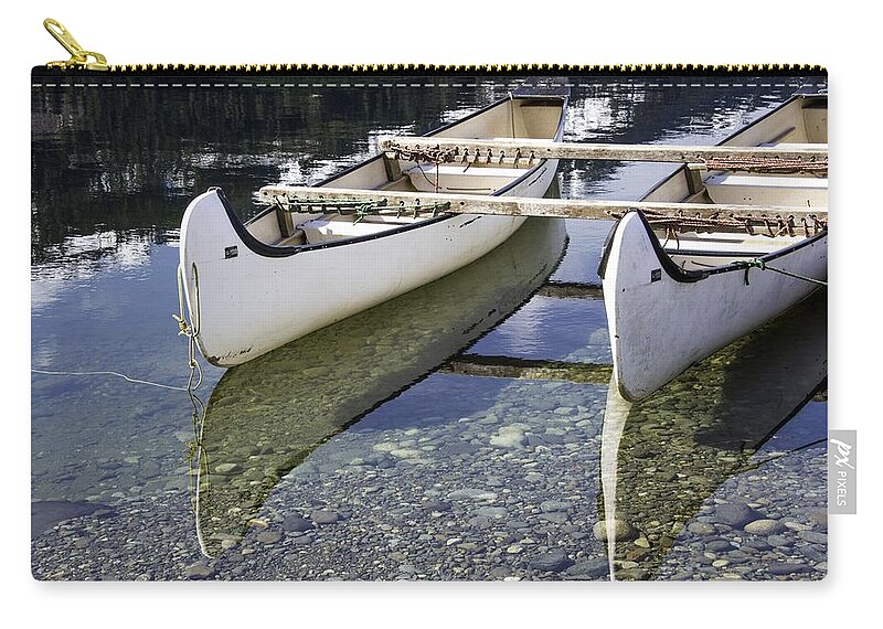 Double Carry-all Pouch featuring the photograph Doubles by Kathy Paynter