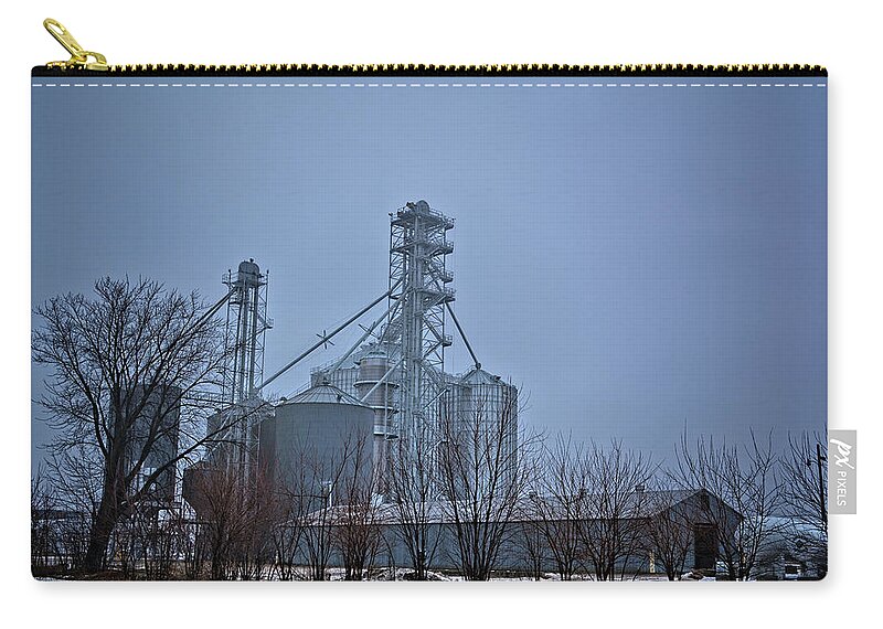 Elevator Zip Pouch featuring the photograph Dougherty Elevator by Bonfire Photography