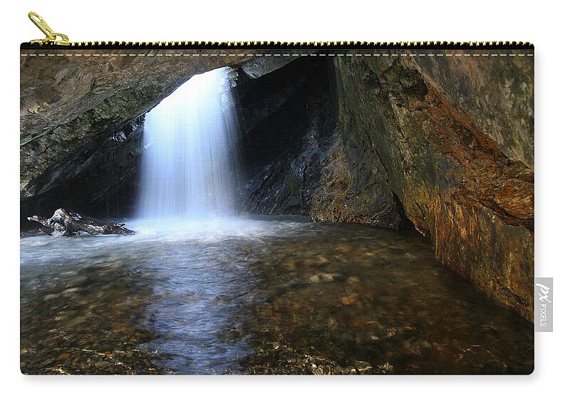 Utah Zip Pouch featuring the photograph Doughnut Falls by Brett Pelletier