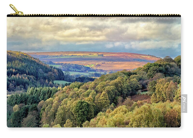Yorkshire Zip Pouch featuring the photograph Douthwaite Dale by Mark Egerton