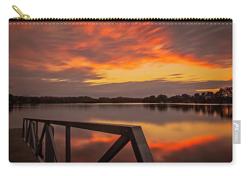 River Zip Pouch featuring the photograph Down By The River by Catherine Reading