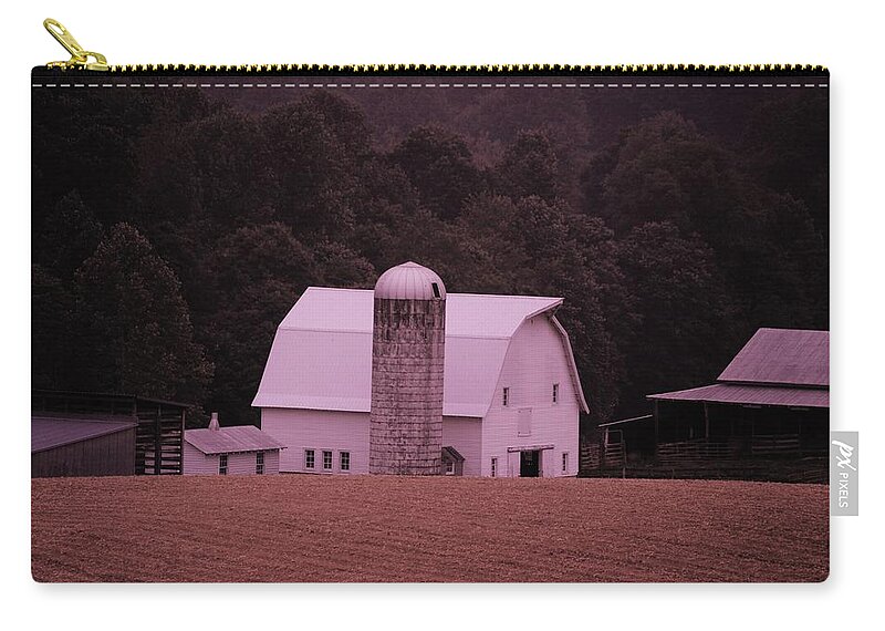 Barn Zip Pouch featuring the photograph Down on the Farm by Eric Liller