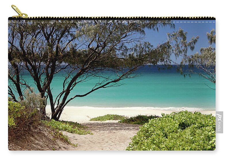 Down Zip Pouch featuring the photograph Down to the Beach by Nicholas Blackwell