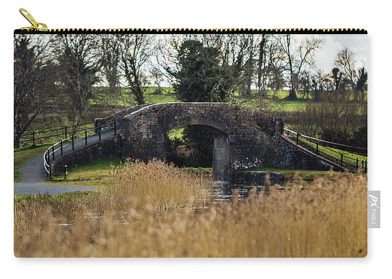 Bridge Zip Pouch featuring the photograph Downshire Bridge, Edenderry Ireland by Jeremy Simpson