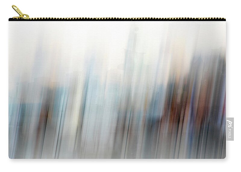 Downtown Zip Pouch featuring the photograph Downtown Chicago Abstract by Marilyn Hunt