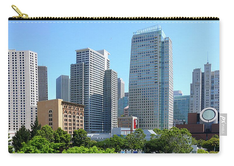 San Fransisco Zip Pouch featuring the photograph Downtown San Fransisco by Mike McGlothlen