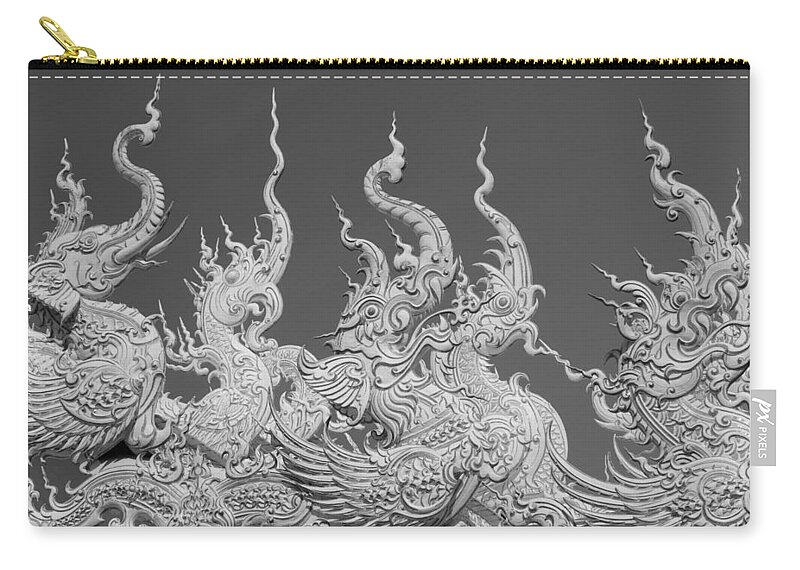 Thailand Zip Pouch featuring the photograph Dragons in Thailand by Takaaki Miyashita