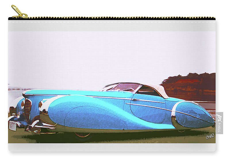 Automobiles Zip Pouch featuring the painting Dream Car by CHAZ Daugherty