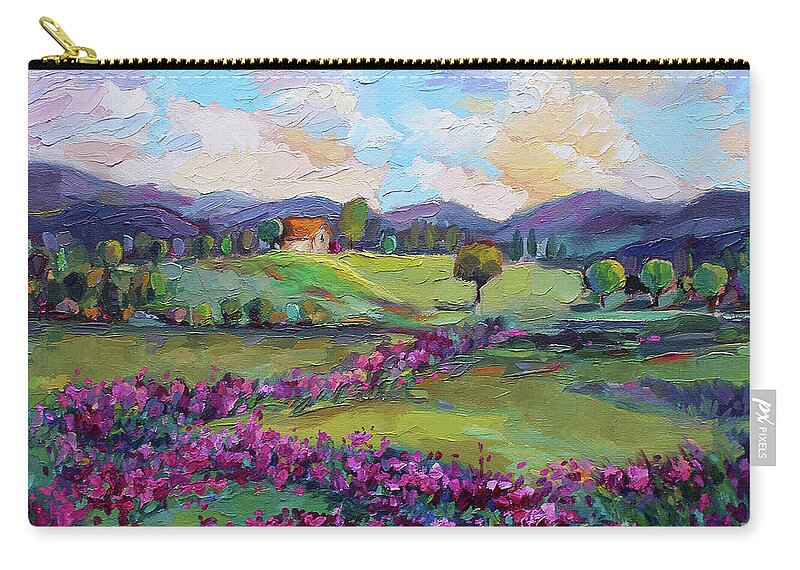  Zip Pouch featuring the painting Dream in Color by Jennifer Beaudet