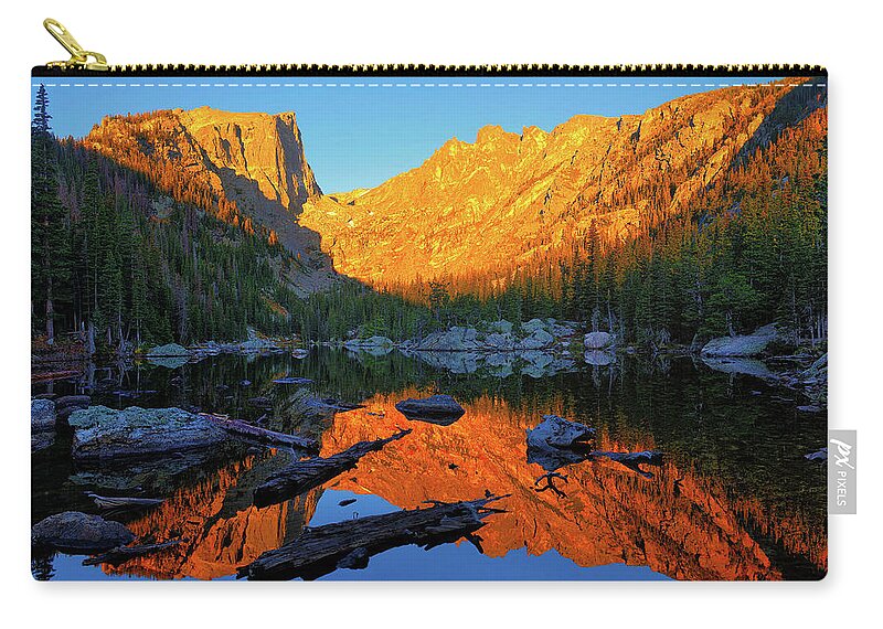 Dream Lake Zip Pouch featuring the photograph Dream Within A Dream by Greg Norrell