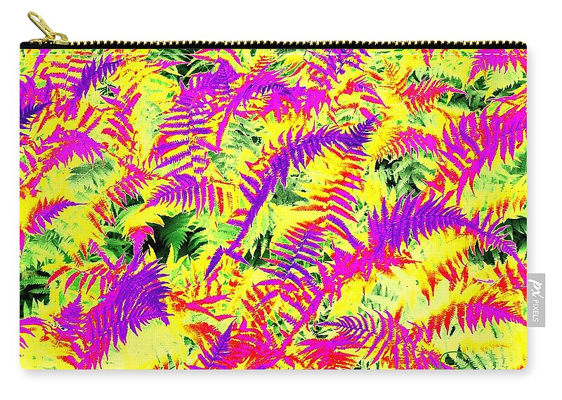 Photo-painting Carry-all Pouch featuring the photograph Dreaming Ferns by Ludwig Keck