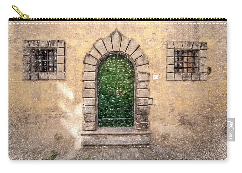 Cortona Zip Pouch featuring the photograph Dreaming of Cortona by David Letts