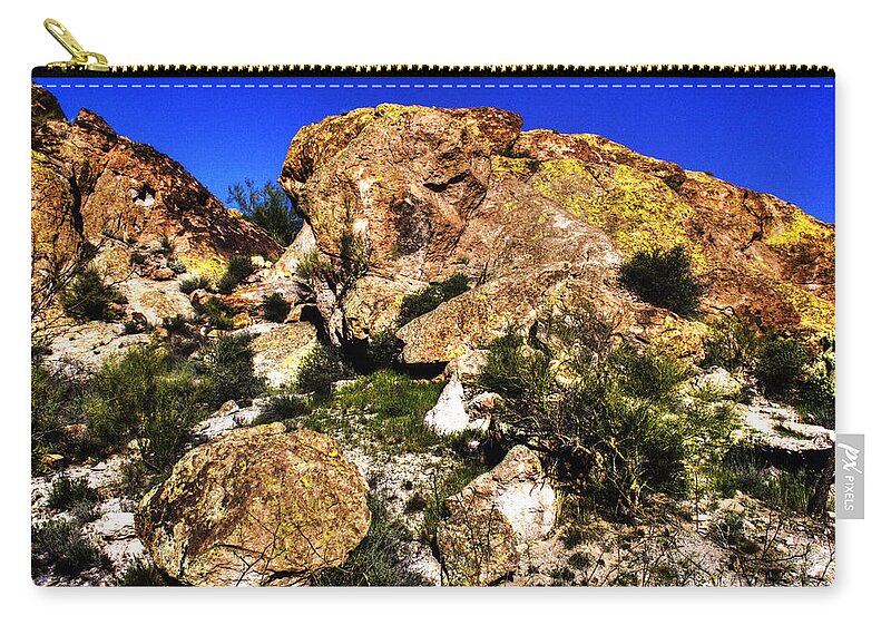 Arizona Zip Pouch featuring the photograph Dreaming of Cowboys and Outlaws by Roger Passman