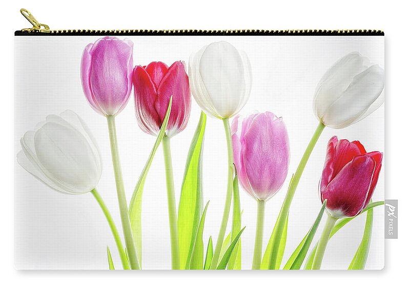 Tulips Zip Pouch featuring the photograph Dreaming of Spring by Rebecca Cozart