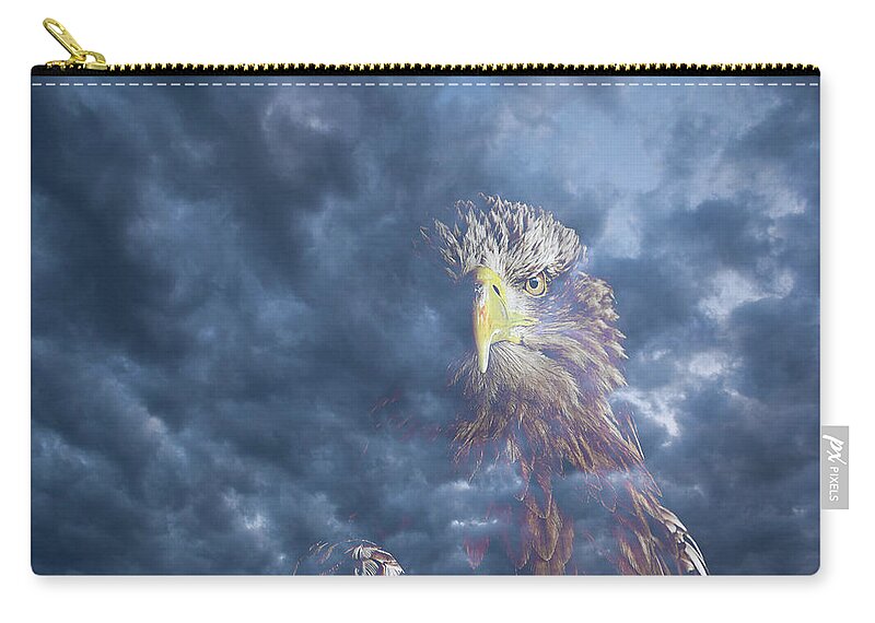 Eagle Zip Pouch featuring the photograph Dreaming of the Sky by Kuni Photography