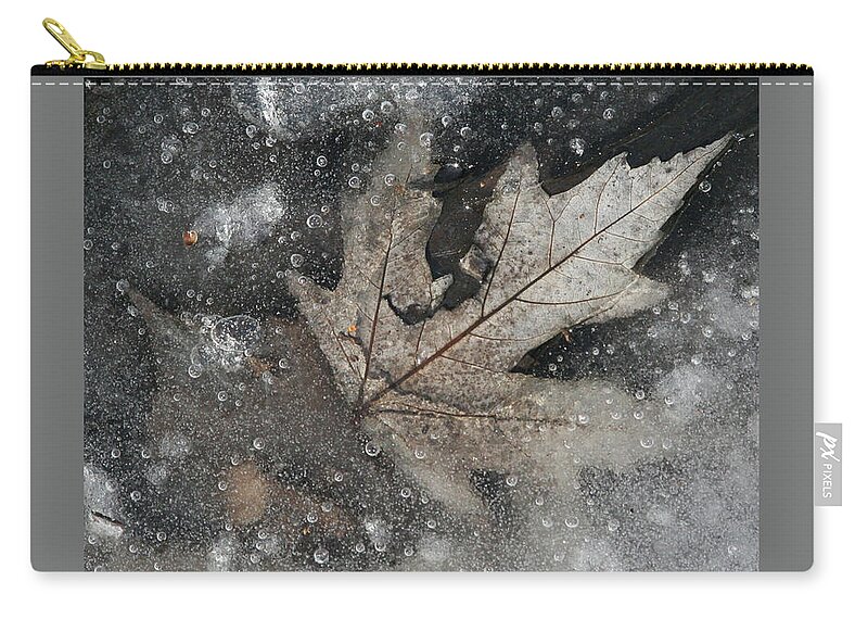 Leaf Zip Pouch featuring the photograph Dreamy Leaves-VIII by Patricia Overmoyer