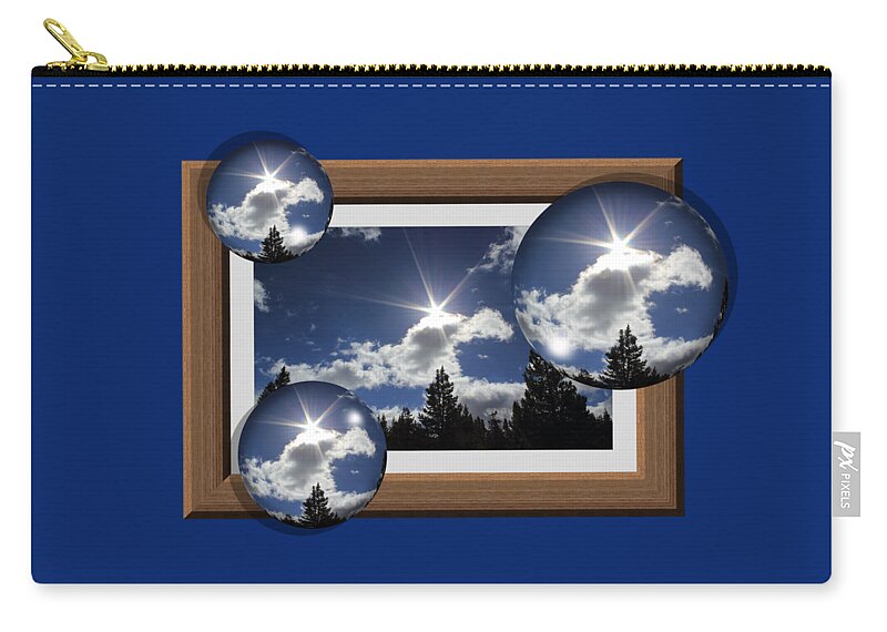 Bubble Zip Pouch featuring the photograph Drifting Away by Shane Bechler