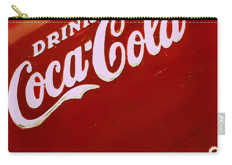 Coca Cola Zip Pouch featuring the photograph Drink Coke by Heidi Smith
