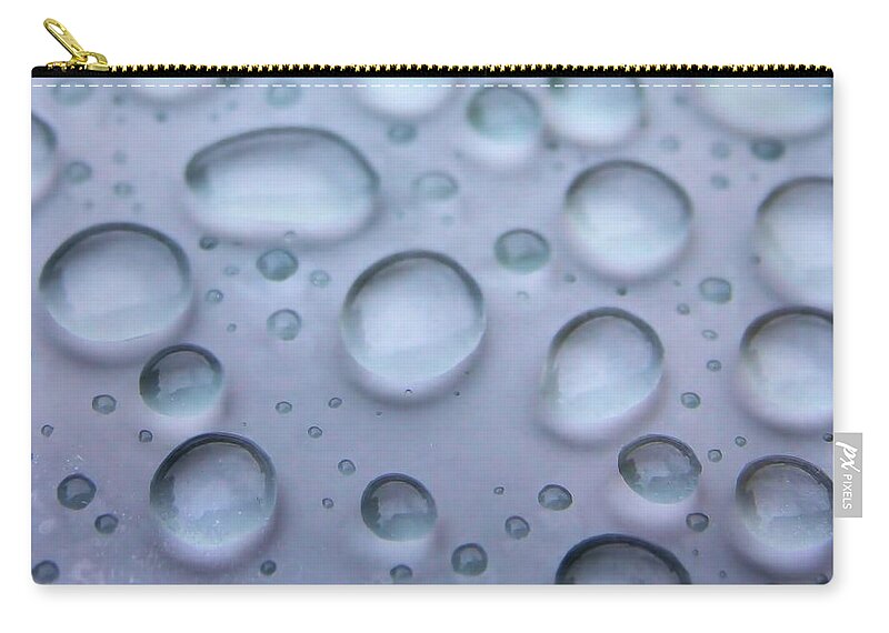 Water Zip Pouch featuring the photograph Droplets by DJ Florek