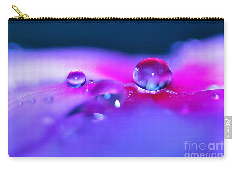 Photography Zip Pouch featuring the photograph Droplets in Fantasyland by Kaye Menner