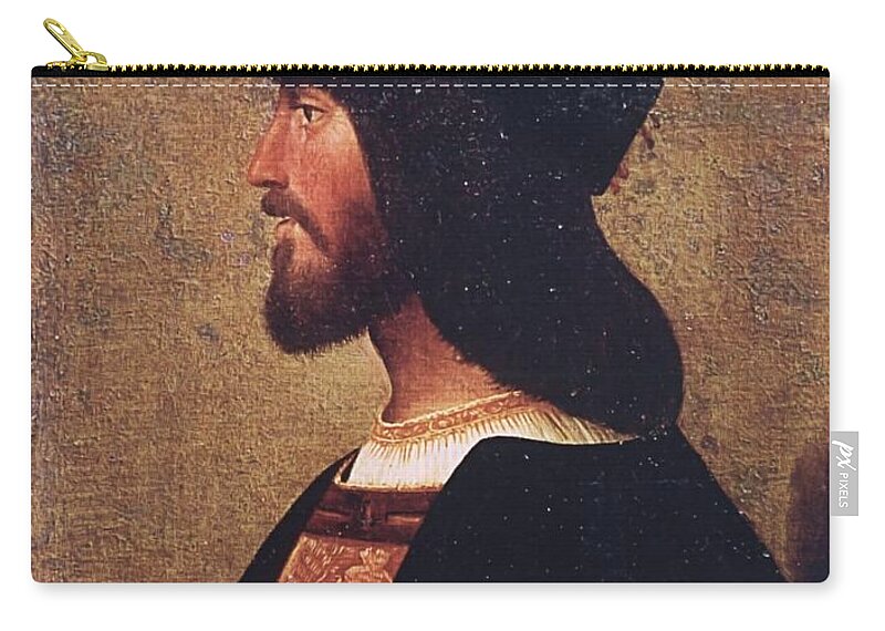 Cesare Carry-all Pouch featuring the painting Duca Valentino by Bartolomeo Veneto