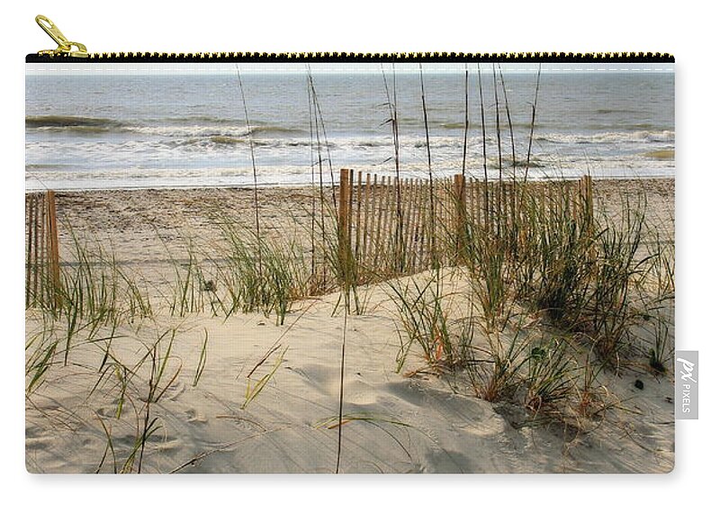 Beach Zip Pouch featuring the photograph Dune by Angela Rath