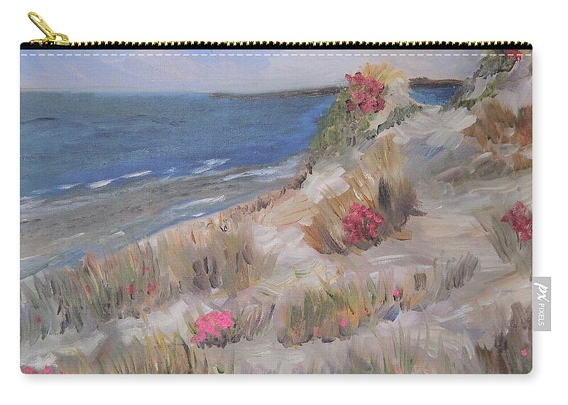 Nature Zip Pouch featuring the painting Dune View by Michael Helfen