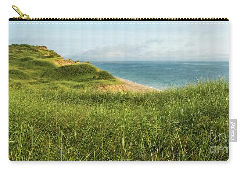 Landscape Zip Pouch featuring the photograph Dunes and Beach Grass by Heather Hubbard
