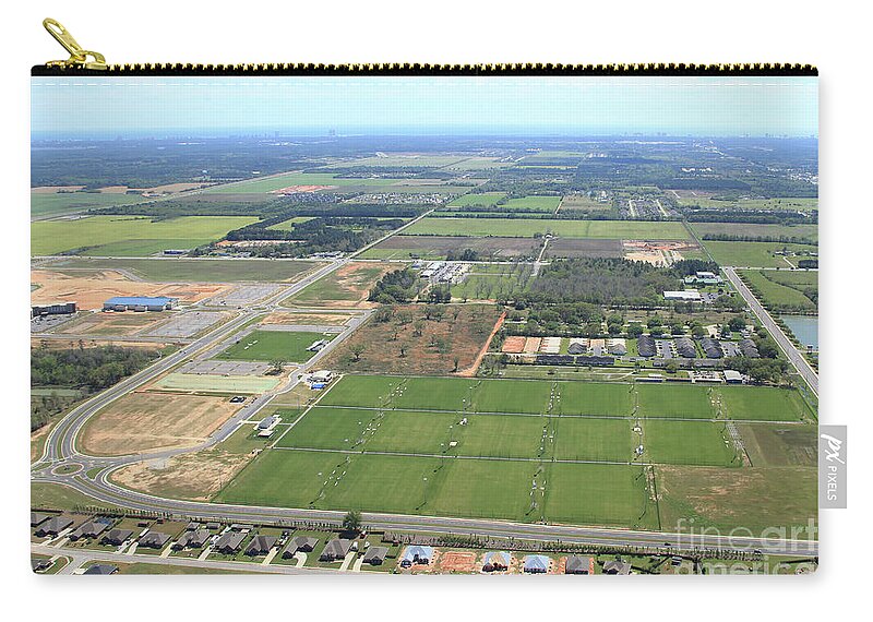 Zip Pouch featuring the photograph Dunn 7808 by Gulf Coast Aerials -