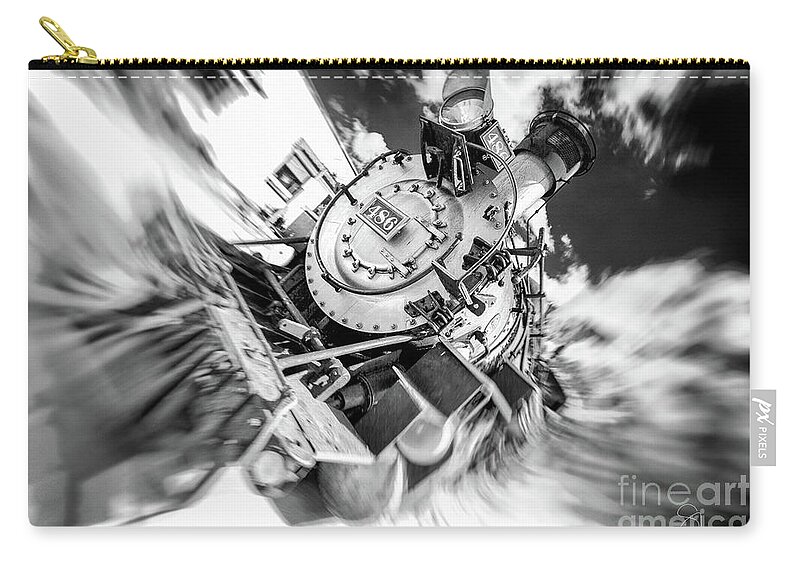 Durango Carry-all Pouch featuring the photograph Durango Silverton Train Arrives by Doug Sturgess