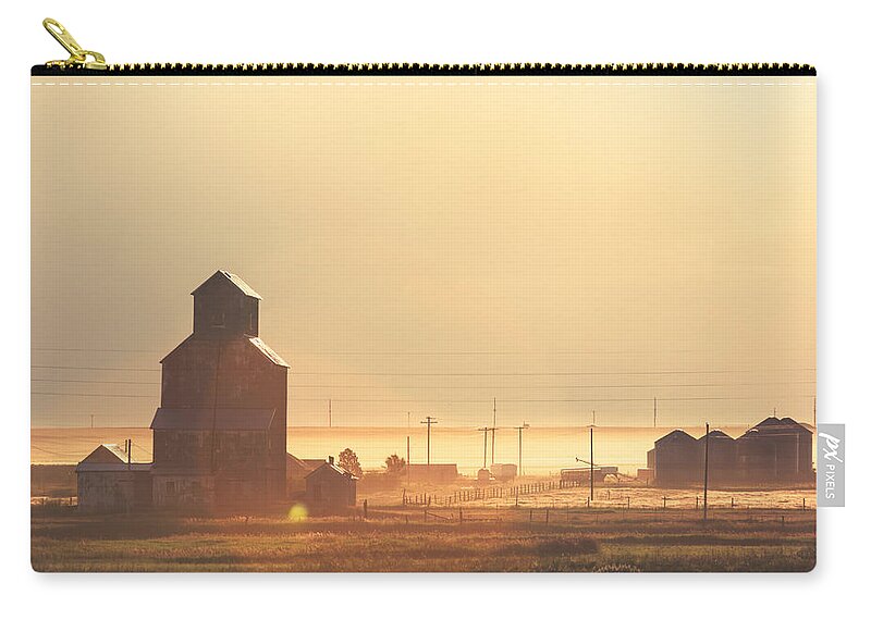 Old Zip Pouch featuring the photograph Dusty Straw by Todd Klassy