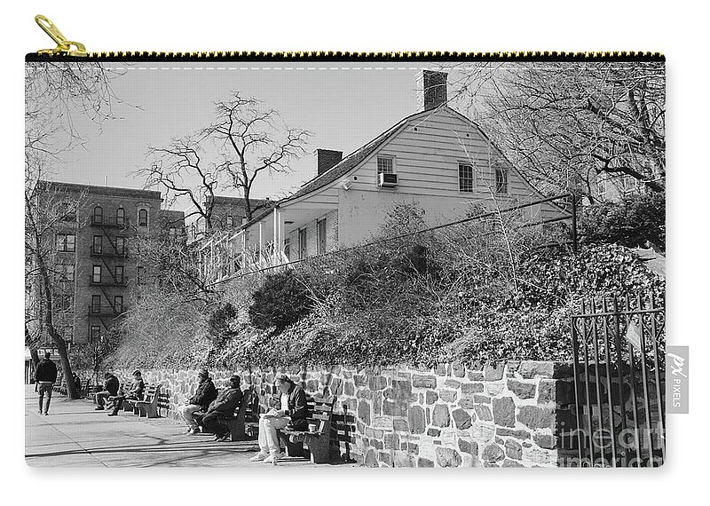 Dyckman Zip Pouch featuring the photograph Dyckman Farmhouse by Cole Thompson