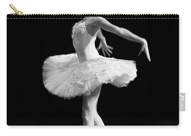 Clare Bambers Zip Pouch featuring the photograph Dying Swan I Alternative Size by Clare Bambers