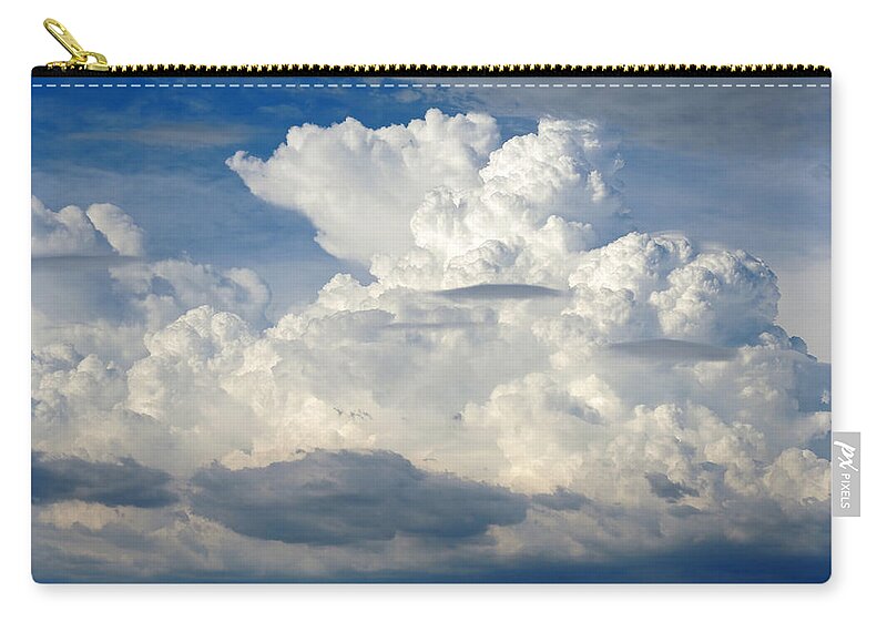 Dreamy Zip Pouch featuring the photograph Dynamo Sky 3 by Lynda Lehmann