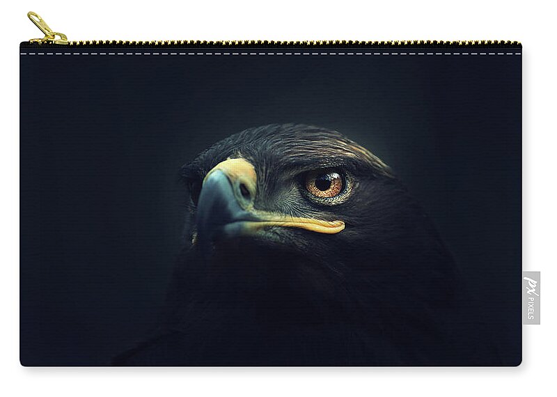 Animal Carry-all Pouch featuring the photograph Eagle by Zoltan Toth