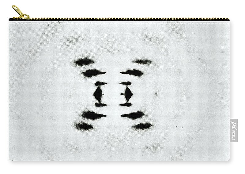 Deoxyribonucleic Acid Zip Pouch featuring the photograph Early Image Of Dna by Omikron