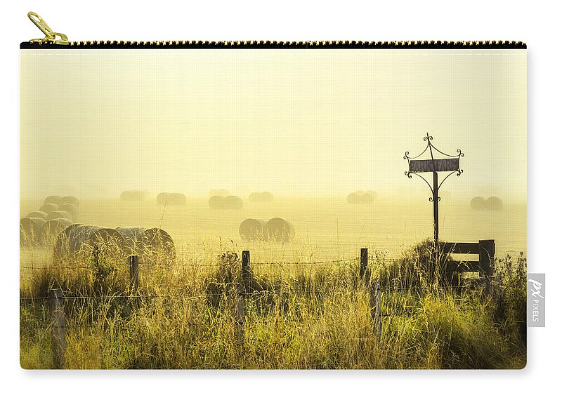 Sony Zip Pouch featuring the photograph Early Morning at the Farm by Jeremy Lavender Photography