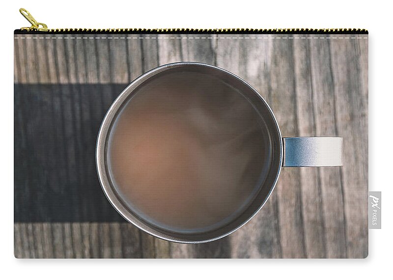 Coffee Zip Pouch featuring the photograph Early Morning Coffee by Scott Norris